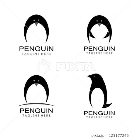 Penguin Logo Template vector icon 125177246