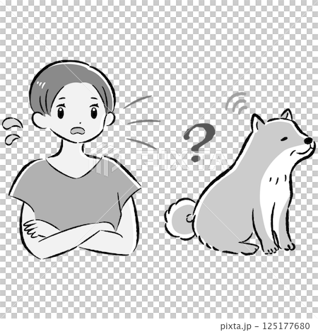 耳が遠いシニア犬のイラスト(難聴) 耳が遠いシニア犬のイラスト(難聴) 125177680
