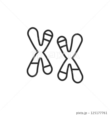 Autism Chromosome Icon Autism Chromosome Icon 125177761