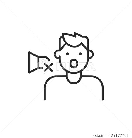 Mutism Icon Mutism Icon 125177791