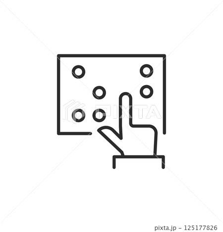 Braille icon 125177826