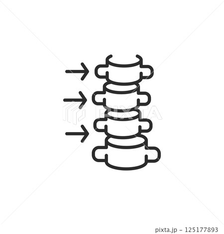 Spine Treatment Icon Spine Treatment Icon 125177893