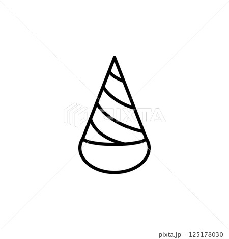 Happy Birthday Decor Hat Icon Happy Birthday Decor Hat Icon 125178030