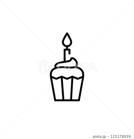 Birthday Cake Icon 125178039