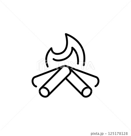 Campfire icon Campfire icon 125178128