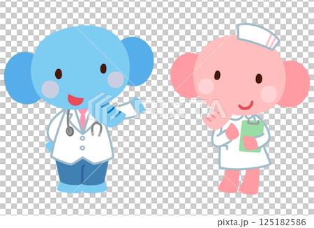 可愛的大象醫生 125182586