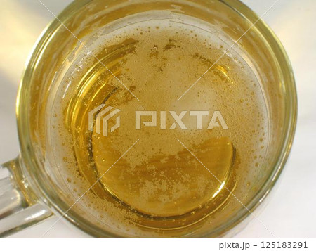 Glass of beer close view background 125183291