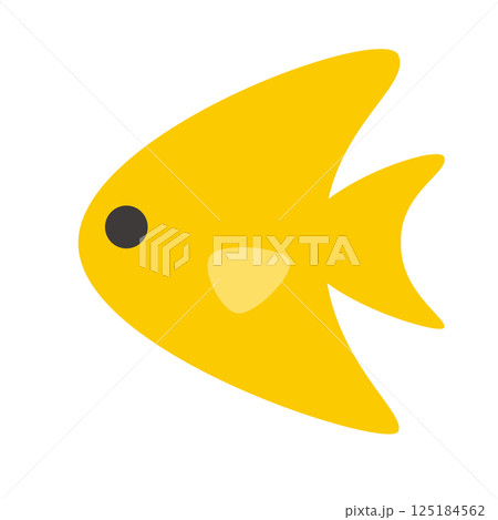 シンプルな熱帯魚のカットイラスト素材 125184562