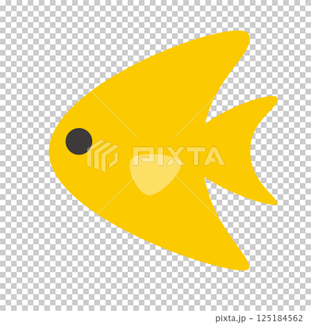 シンプルな熱帯魚のカットイラスト素材 125184562