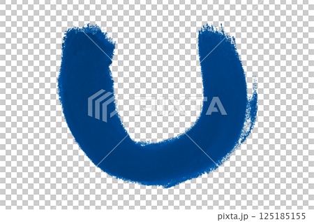 blue brush isolated on transparent background 125185155