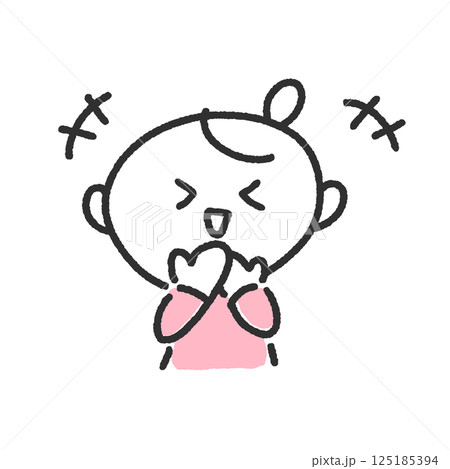 手を口元に当ててくすくす笑う女性・面白い・爆笑 125185394