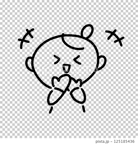 手を口元に当ててくすくす笑う女性・面白い・爆笑 手を口元に当ててくすくす笑う女性・面白い・爆笑 125185436