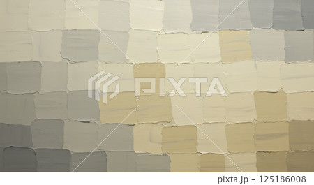 淡い黄色の鮮やかなクリーム色、ベージュ色の抽象的な質感の絵画 淡い黄色の鮮やかなクリーム色、ベージュ色の抽象的な質感の絵画 125186008