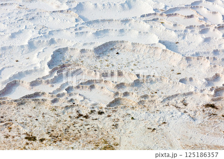 Travertine terraces at Pamukkale Travertine terraces at Pamukkale 125186357