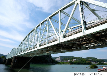 愛知県犬山市_犬山橋鉄道橋1_2024年6月 125187328