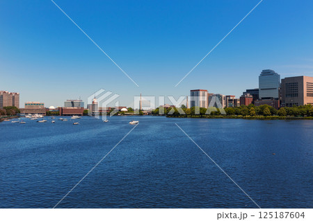 Boston from Longfellow Bridge in Massachusetts Boston from Longfellow Bridge in Massachusetts 125187604