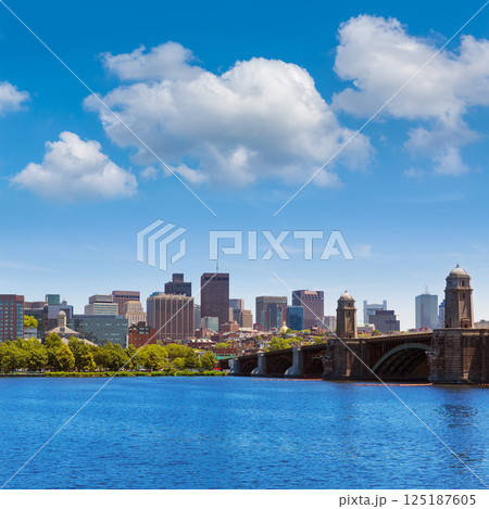 Boston from Longfellow Bridge in Massachusetts Boston from Longfellow Bridge in Massachusetts 125187605