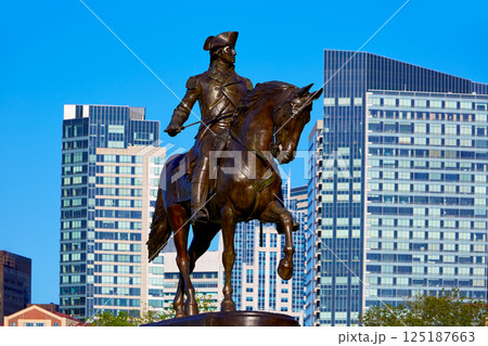 Boston Common George Washington monument 125187663