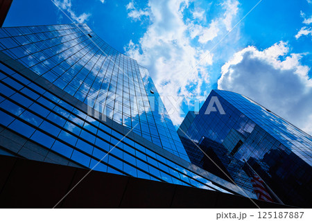 Boston in Massachusetts downtown buidings 125187887