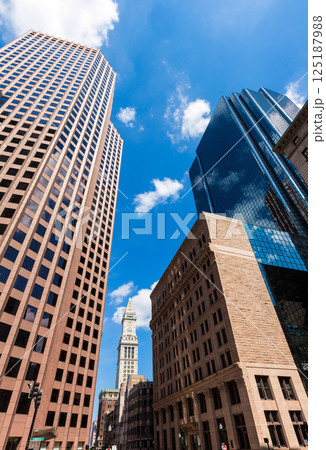 Boston in Massachusetts downtown buidings 125187988