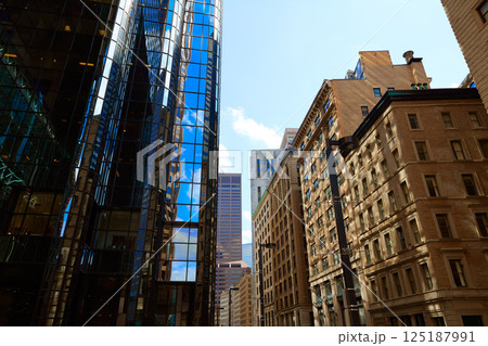 Boston in Massachusetts downtown buidings 125187991