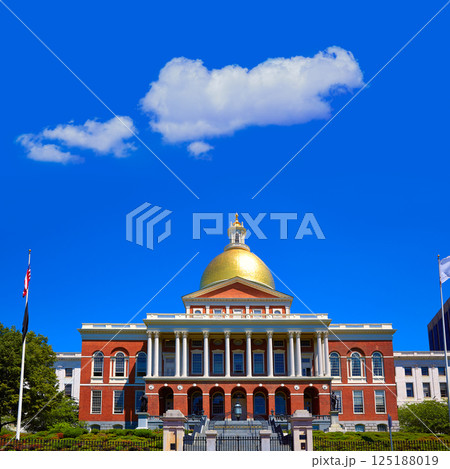 Boston Massachusetts State House golden dome Boston Massachusetts State House golden dome 125188019