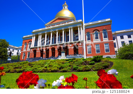 Boston Massachusetts State House golden dome 125188024
