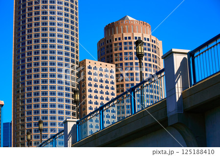 Boston Seaport boulevard bridge Massachusetts 125188410