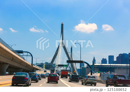 Boston Zakim bridge in Bunker Hill Massachusetts 125188652