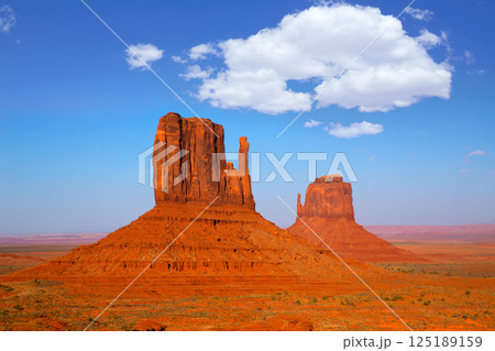 Monument Valley West and East Mittens Butte Utah 125189159