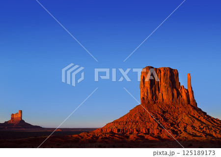 Monument Valley West Mitten Butte Utah Monument Valley West Mitten Butte Utah 125189173