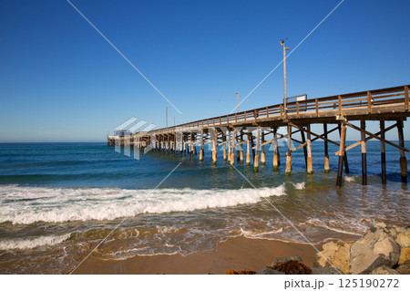 Newport pier beach in California USA 125190272