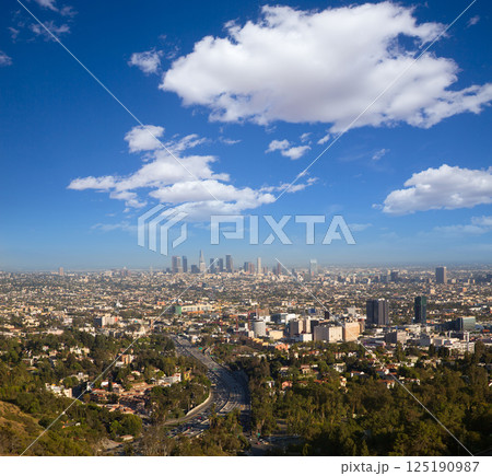 Downtown LA Los Angeles skyline California 125190987