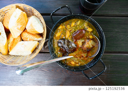 Pote Asturiano - thick pottage with sausage 125192536