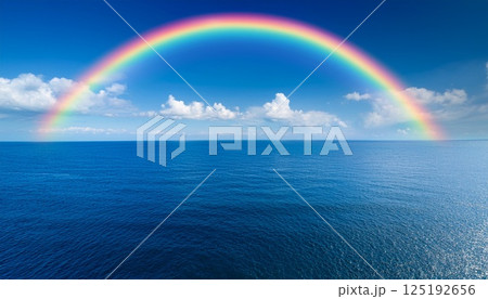 海と虹が描く幻想的な空3 海と虹が描く幻想的な空3 125192656