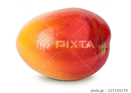 Ripe mango isolated on white background with full depth of field Ripe mango isolated on white background with full depth of field 125193170