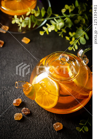 Hot citrus tea Hot citrus tea 125193481