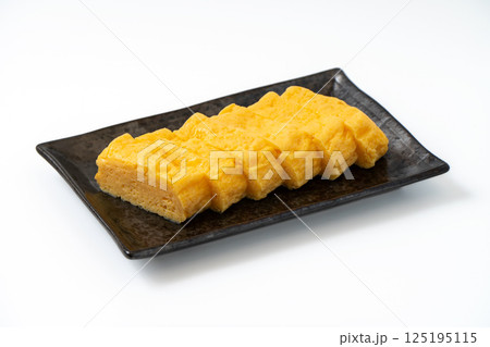 美味しそうなだし巻き玉子 125195115