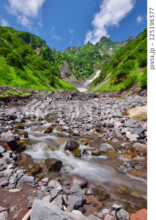 絶景の利尻島　ヤムナイ沢 125196377