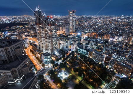 【夜景100選】東京都庁展望室からの夜景 125196540