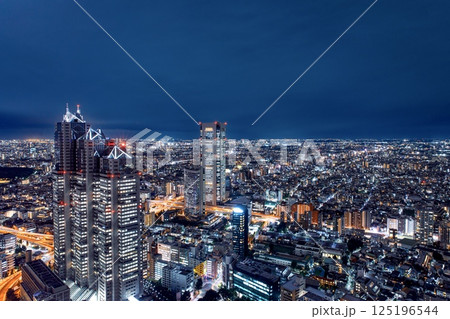 【夜景100選】東京都庁展望室からの夜景 125196544