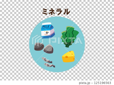 ミネラル　線なし 125196563