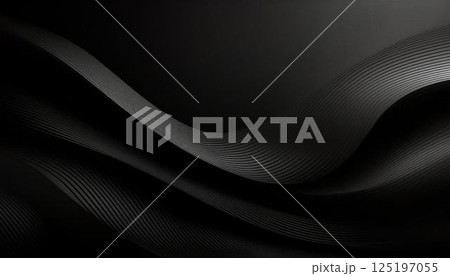 モダンで抽象的なグラデーションの黒色の背景画像 125197055
