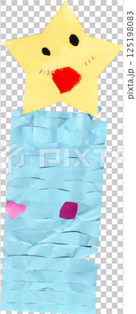 子供が制作した七夕 あみ飾り 子供が制作した七夕 あみ飾り 125198083