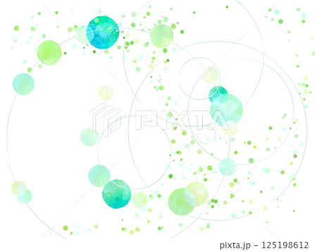 抽象的な緑色の丸の背景 125198612