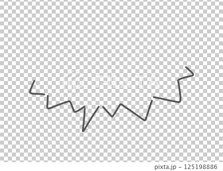 簡單的鋸齒狀氣泡插畫素材 125198886