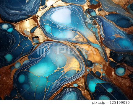 Luxury Gold and Turquoise Texture 125199050