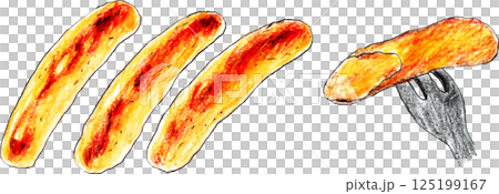 手繪維納香腸 125199167