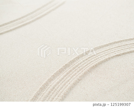 Zen Garden Sand White Background Japanese Balance Meditation Relax Buddhism Spirituality, Pattern Line Wave Mandala Mockup Spa Vacation Yoga Lifestyle Natural Summer, Texture Desert Coast Sea. Zen Garden Sand White Background Japanese Balance Meditation Relax Buddhism Spirituality, Pattern Line Wave Mandala Mockup Spa Vacation Yoga Lifestyle Natural Summer, Texture Desert Coast Sea. 125199307