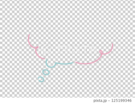 かわいい考え中の吹き出しイラスト素材 かわいい考え中の吹き出しイラスト素材 125199346